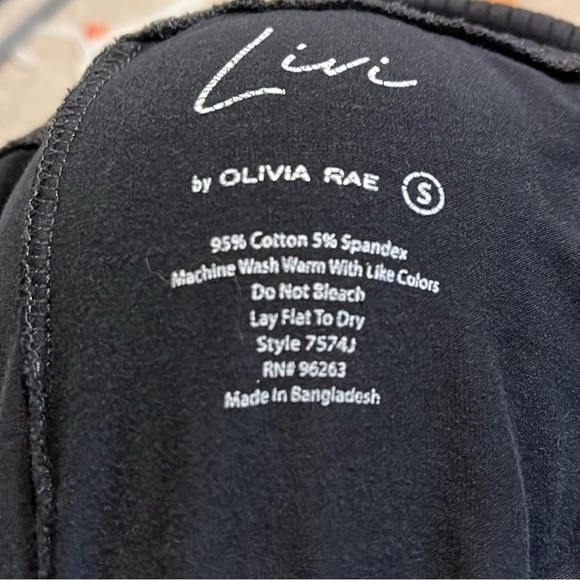 Woman's Black Retro Joggers Size Small - Picture 5 of 5